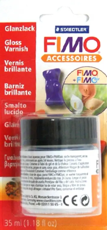 FIMO Accessoires. Глянцевый лак на водной основе,35 мл. (8704 01) обложка книги