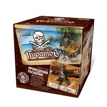 Набор для проведения раскопок "Золотой век пиратов". ПИРАТЫ. № 13  "Одноглазый Джо" (807051) обложка книги