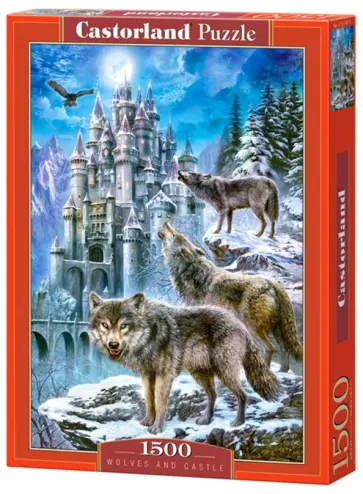 Puzzle-1500 "Волки и замок" (C-151141) обложка книги
