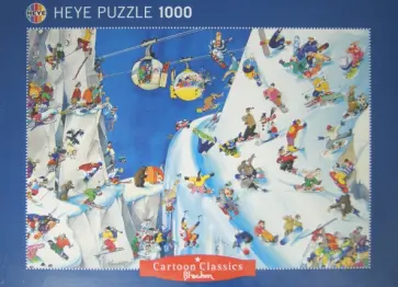 Puzzle-1000 "Сноубордисты", Blachon (29565) обложка книги