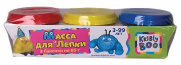 Масса для лепки 3 цвета, 85 гр. (44518) обложка книги