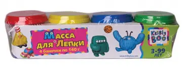 Масса для лепки 4 цвета, 140 гр (44519) обложка книги