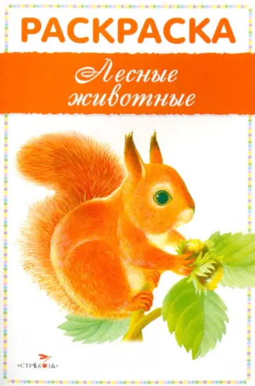 Раскраска "Лесные животные" обложка книги