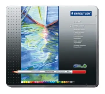 Карандаши акварельные "Karat Aquarell" (24 цвета, в металлической коробке) (125M2410) обложка книги