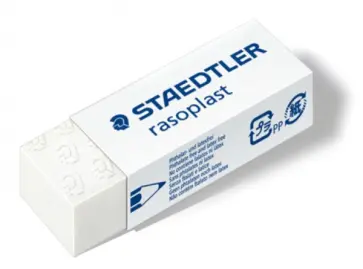Ластик "Rasoplast" белый, 43x19x13 мм (526B3002) обложка книги
