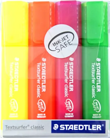 Набор текстовыделителей "Classic" (1-5 мм, 4 неоновых цвета) (364PWP402) обложка книги