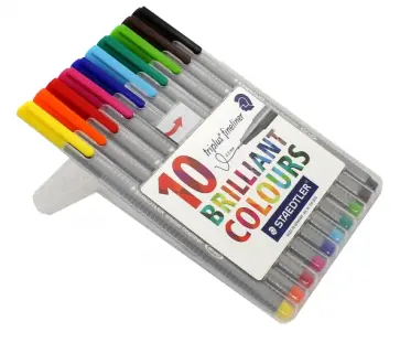 Капиллярная ручка "Triplus Liner" 0,3 мм, 10 цветов (334SB10) обложка книги