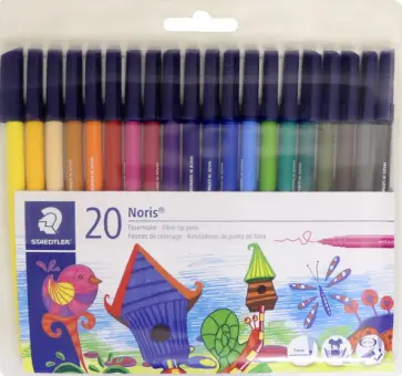 Фломастеры "NorisClub", 20 цветов (326WP2007/Р20) обложка книги