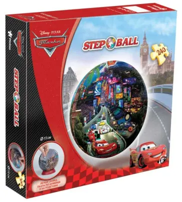 Step Puzzle, 240 элементов, "Тачки" (Пазл-шар) (98141) обложка книги