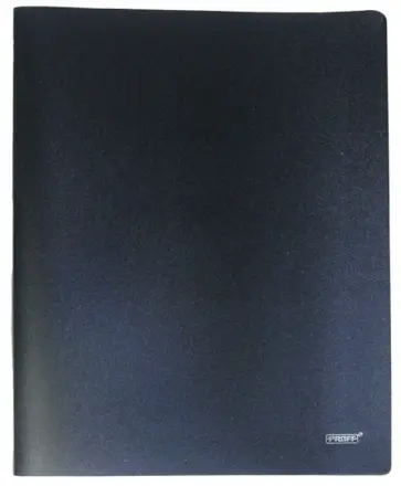 Папка A4 2 кольца черная (ERB 25-2-06) обложка книги