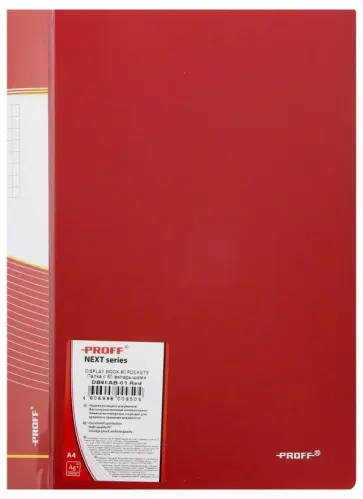 Папка с 60 вкладышами (A4, красная) (DB60AB-01) обложка книги