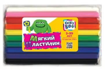 Мягкий пластилин 350 гр., 10 цветов (46638) обложка книги