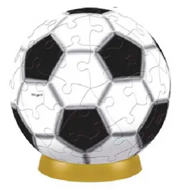 Пазл шаровый 60 деталей "Футбол" 7,6 см. (А2700-03) обложка книги