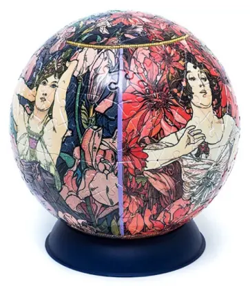 Шаровый пазл "Альфонс Муха". 240 деталей обложка книги