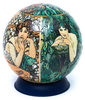 Шаровый пазл "Альфонс Муха". 540 деталей обложка книги