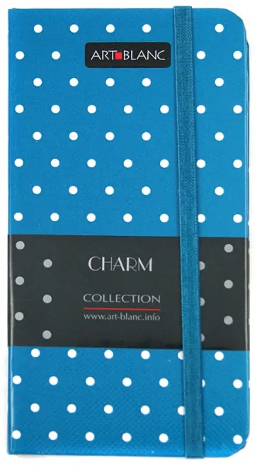 Дизайнерская тетрадь ART-BLANC, "Charm", А6-, клетка, с резинкой (100173SR) обложка книги