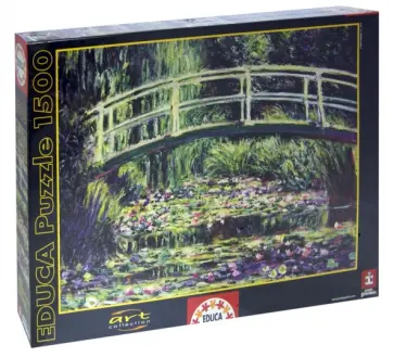 Пазл, 1500 элементов, "Белые кувшинки, К. Моне" (15535) обложка книги