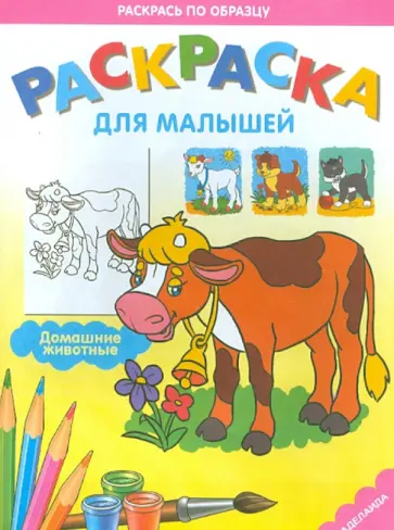 Раскраска "Домашние животные" обложка книги