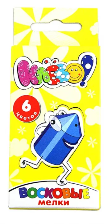 Мелки восковые, 6 цветов "КЛЁВО!" (884100-06) обложка книги