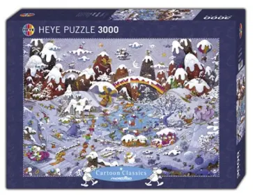 Puzzle, 3000 элементов, "Зимние развлечения" (29567) обложка книги