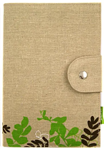 Блокнот с хлопко-льняной обложкой (100 листов, клетка, А5) (070024) обложка книги