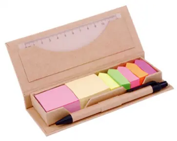 Пенал из крафт-бумаги с канцелярскими принадлежностями (070062) обложка книги