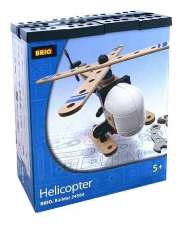Конструктор BRIO, "Вертолет", 90 элементов, 34 сантиметра (34563) обложка книги