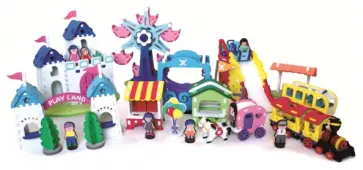 3D пазл. Мягкий конструктор, 402 детали "Парк развлечений" (XXL5804) обложка книги