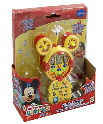 Телефон  Mickey Mouse со светом и звуком (180710) обложка книги