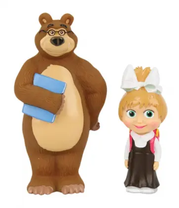 Пластизоль "Маша-школьница с Мишкой" (GT6988) обложка книги