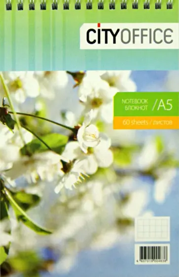 Блокнот CITYOFFICE "Весна" А5, 60 листов, клетка (020455) обложка книги