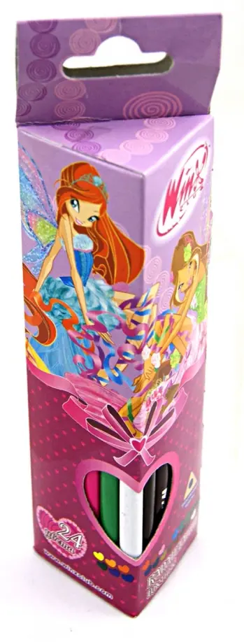 Карандаши трехгранные, 24 цвета (7-24/WH) обложка книги