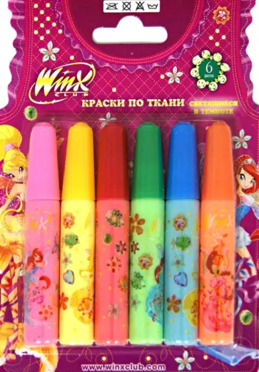 Краски по ткани, 6 цветов (FBD076B/WHJ) обложка книги