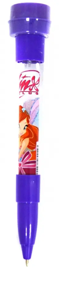 Ручка шариковая с мыльными пузырями и штампиком Winx, фиолетовая (JF9201-D/WH) обложка книги
