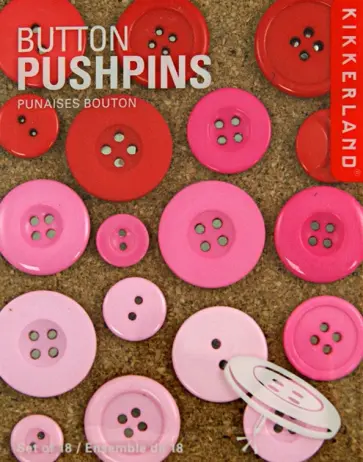 Набор кнопок "Пуговицы", розовый обложка книги