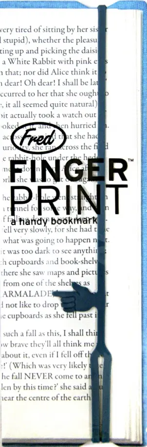 Закладка "Указательный палец", синий обложка книги