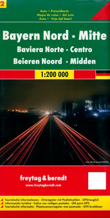 Bavaria North - Middle. 1:200 000 обложка книги