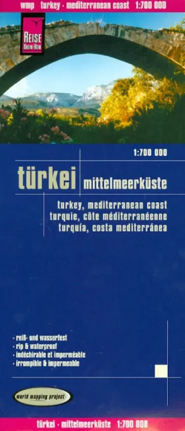 Turkei. Mittelmeerkuste. 1:700 000 обложка книги
