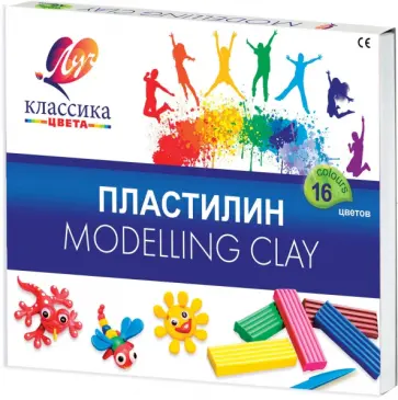 Пластилин Классика, 16 цветов, стек Пластилин Классика, 16 цветов, стек обложка книги