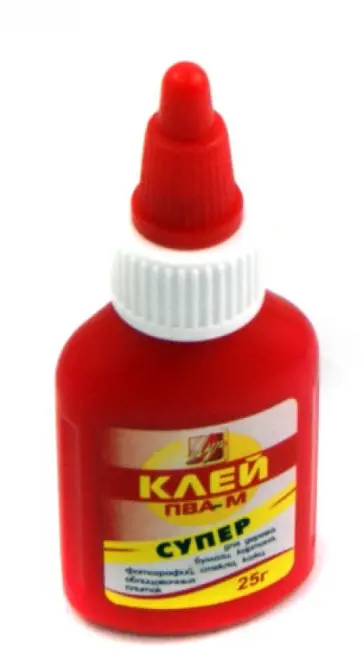 Клей ПВА-М СУПЕР (в красном флаконе) (18С 1187-08) обложка книги
