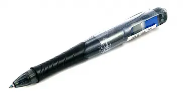 Автоматическая гелевая ручка с накладками, синяя (694BLU) обложка книги