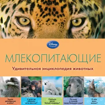 Млекопитающие. Удивительная энциклопедия животных обложка книги