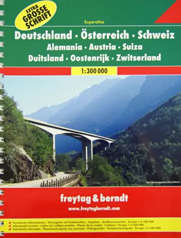 Germany. Austria. Switzerland. Superatlas 1:300 000 Germany. Austria. Switzerland. Superatlas 1:300 000 обложка книги