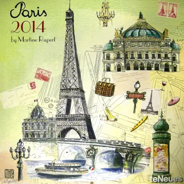 Martine Rupert - Календарь на 2014 год "Мартин Руперт. Париж" (7-6481) обложка книги