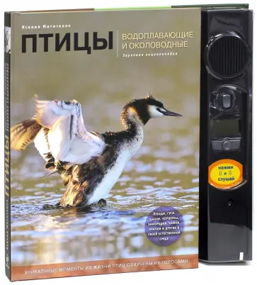 Ксения Митителло - Птицы. Водоплавающие и околоводные. Звуковая энциклопедия (поганка) Ксения Митителло - Птицы. Водоплавающие и околоводные. Звуковая энциклопедия (поганка) обложка книги