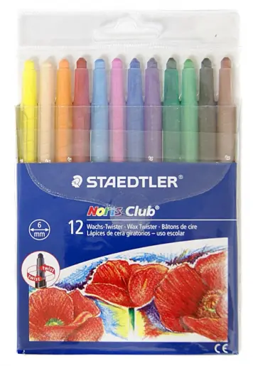 Мелки восковые 12 цветов "NorisClub 221" (221NWP12) обложка книги