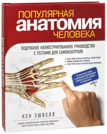Кен Эшвелл - Популярная анатомия человека. Подробное иллюстрированное руководство с тестами для самоконтроля обложка книги