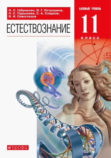 Габриелян, Пурышева - Естествознание. 11 класс. Базовый уровень. Учебник. ФГОС Габриелян, Пурышева - Естествознание. 11 класс. Базовый уровень. Учебник. ФГОС обложка книги