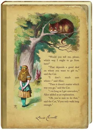 Блокнот для записей "Чеширский Кот" обложка книги