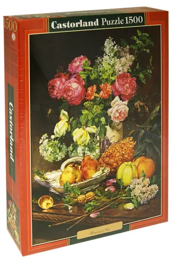 Puzzle-1500 "Розы в вазе" (C-151202) обложка книги